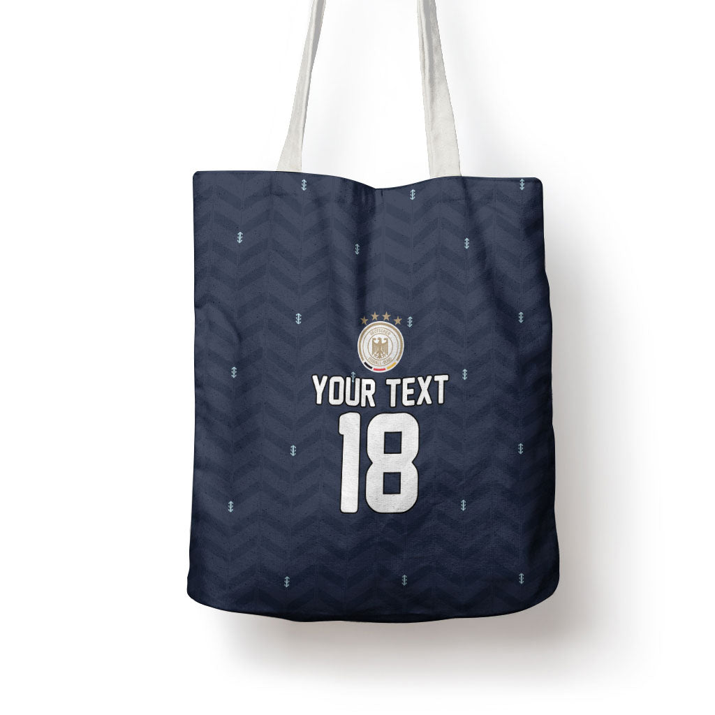 Custom Germany Football 2026 Tote Bag Midnight Eagle Heritage