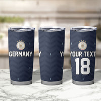 Custom Germany Football 2026 Tumbler Cup Midnight Eagle Heritage