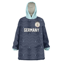 Custom Germany Football 2026 Wearable Blanket Hoodie Midnight Eagle Heritage