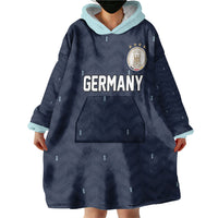 Custom Germany Football 2026 Wearable Blanket Hoodie Midnight Eagle Heritage