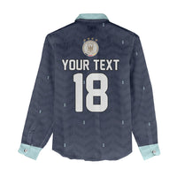 Custom Germany Football 2026 Women Casual Shirt Midnight Eagle Heritage