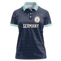 Custom Germany Football 2026 Women Polo Shirt Midnight Eagle Heritage