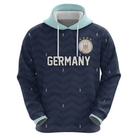 Custom Germany Football 2026 Zip Hoodie Midnight Eagle Heritage