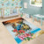 Cayman Islands Area Rug Iguanas And Parrot Hisbius Flower - Wonder Print Shop