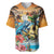 Cayman Islands Baseball Jersey Iguanas And Parrot Hisbius Flower - Wonder Print Shop