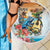 Cayman Islands Beach Blanket Iguanas And Parrot Hisbius Flower - Wonder Print Shop