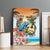 Cayman Islands Canvas Wall Art Iguanas And Parrot Hisbius Flower - Wonder Print Shop