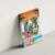 Cayman Islands Canvas Wall Art Iguanas And Parrot Hisbius Flower - Wonder Print Shop