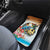 Cayman Islands Car Mats Iguanas And Parrot Hisbius Flower - Wonder Print Shop