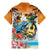 Cayman Islands Family Matching Mermaid Dress and Hawaiian Shirt Iguanas And Parrot Hisbius Flower - Wonder Print Shop
