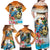 Cayman Islands Family Matching Off Shoulder Maxi Dress and Hawaiian Shirt Iguanas And Parrot Hisbius Flower - Wonder Print Shop