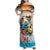 Cayman Islands Family Matching Off Shoulder Maxi Dress and Hawaiian Shirt Iguanas And Parrot Hisbius Flower - Wonder Print Shop