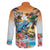Cayman Islands Family Matching Summer Maxi Dress and Hawaiian Shirt Iguanas And Parrot Hisbius Flower - Wonder Print Shop