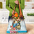 Cayman Islands Grocery Bag Iguanas And Parrot Hisbius Flower - Wonder Print Shop