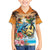 Cayman Islands Kid Hawaiian Shirt Iguanas And Parrot Hisbius Flower - Wonder Print Shop