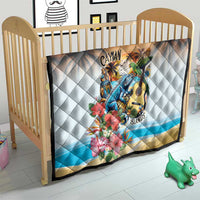 Cayman Islands Quilt Iguanas And Parrot Hisbius Flower - Wonder Print Shop