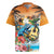 Cayman Islands Rugby Jersey Iguanas And Parrot Hisbius Flower - Wonder Print Shop