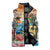 Cayman Islands Sleeveless Puffer Jacket Iguanas And Parrot Hisbius Flower - Wonder Print Shop