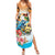 Cayman Islands Summer Maxi Dress Iguanas And Parrot Hisbius Flower - Wonder Print Shop