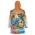 Cayman Islands Wearable Blanket Hoodie Iguanas And Parrot Hisbius Flower - Wonder Print Shop