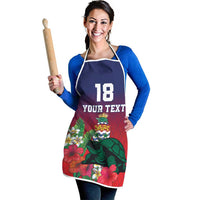 Custom Cayman Islands Apron Green Turtle Sporty Style - Wonder Print Shop