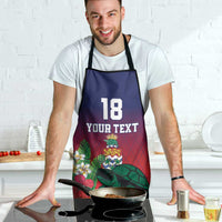 Custom Cayman Islands Apron Green Turtle Sporty Style - Wonder Print Shop