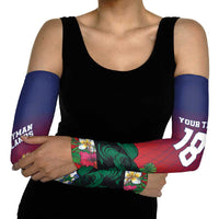 Custom Cayman Islands Arm Sleeves Green Turtle Sporty Style - Wonder Print Shop