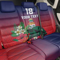 Custom Cayman Islands Back Car Seat Cover Green Turtle Sporty Style - Wonder Print Shop