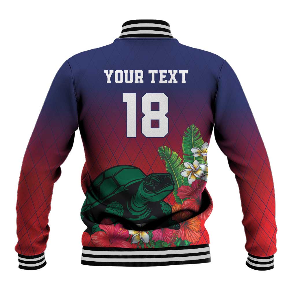 Custom Cayman Islands Baseball Jacket Green Turtle Sporty Style - Wonder Print Shop