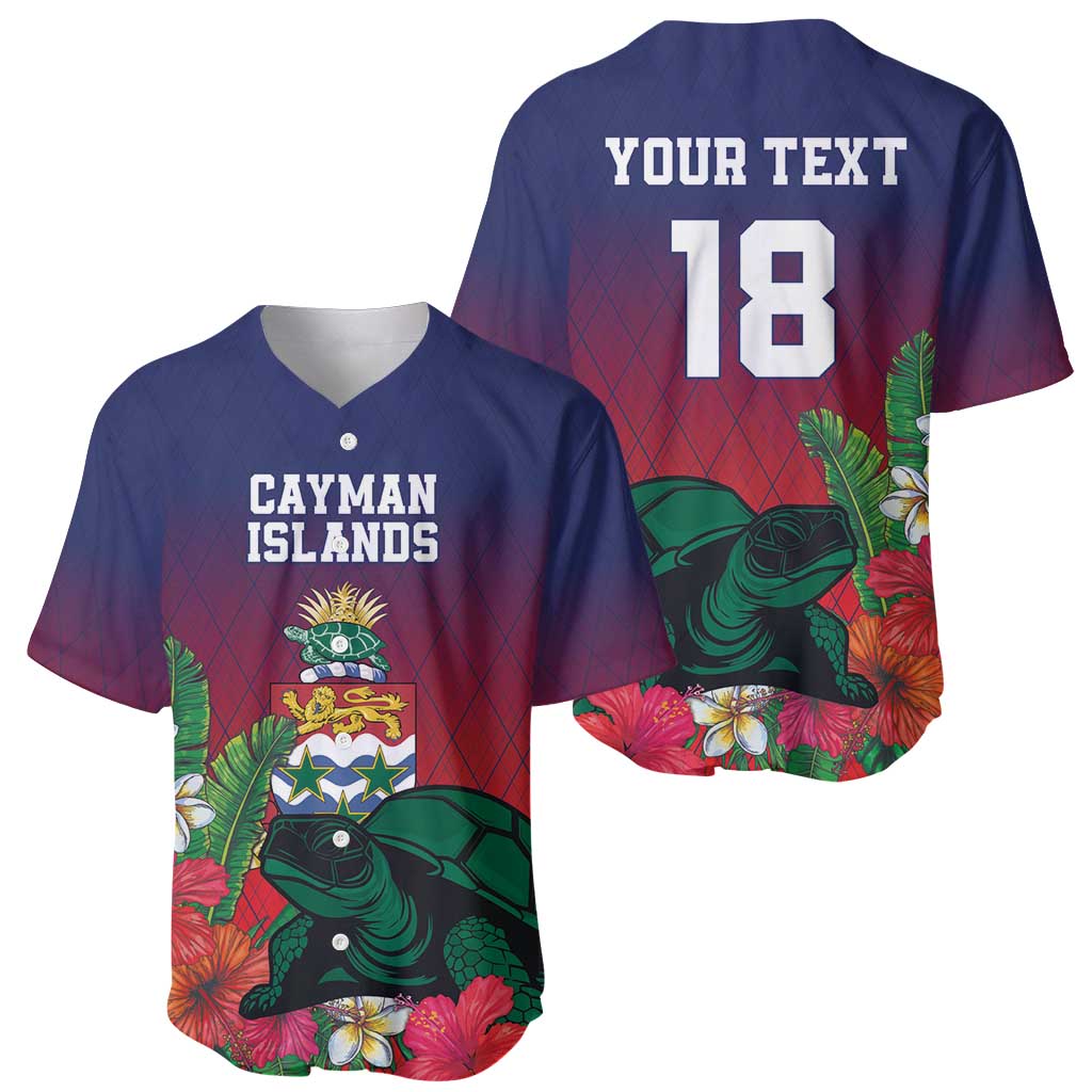 Custom Cayman Islands Baseball Jersey Green Turtle Sporty Style - Wonder Print Shop