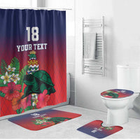 Custom Cayman Islands Bathroom Set Green Turtle Sporty Style - Wonder Print Shop