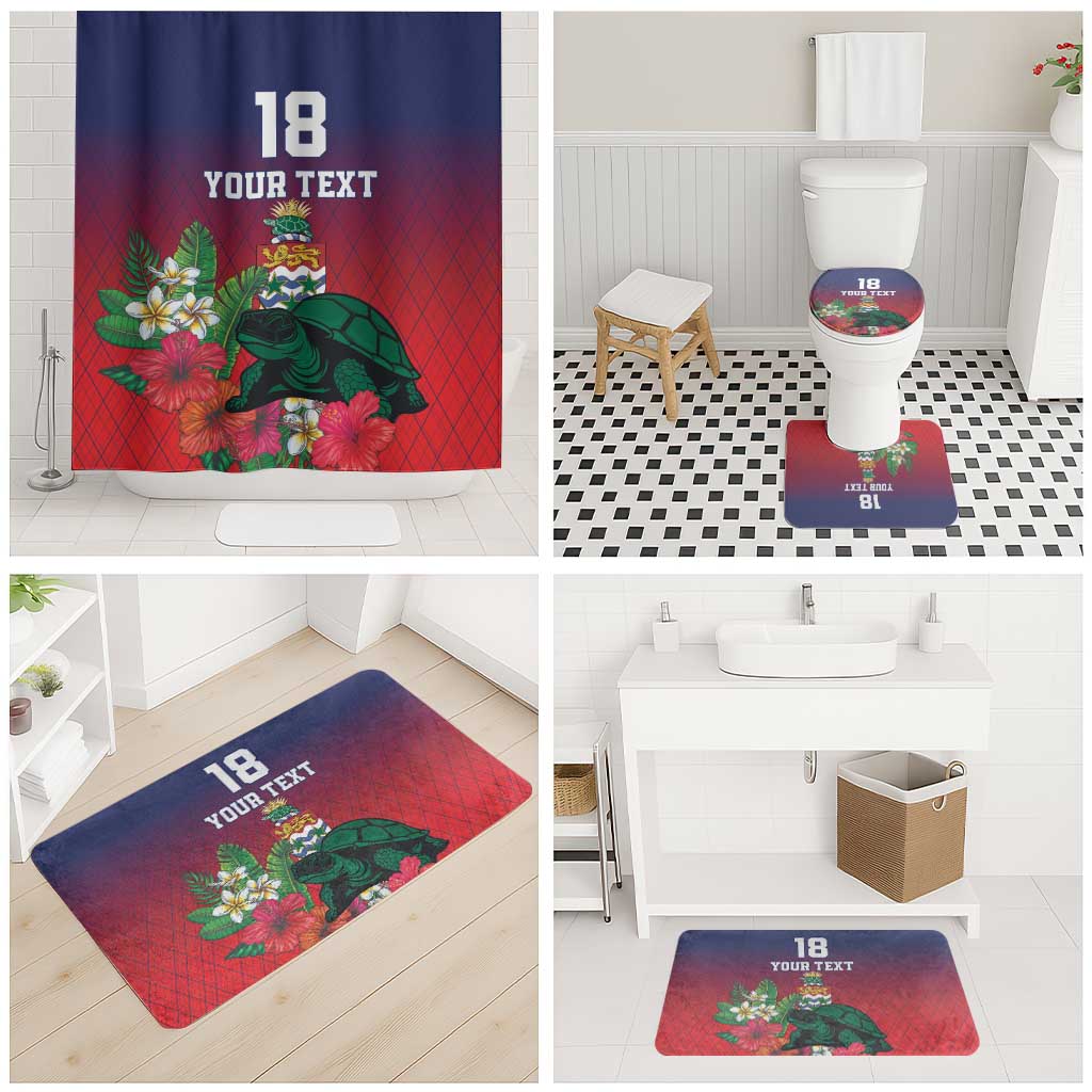 Custom Cayman Islands Bathroom Set Green Turtle Sporty Style - Wonder Print Shop