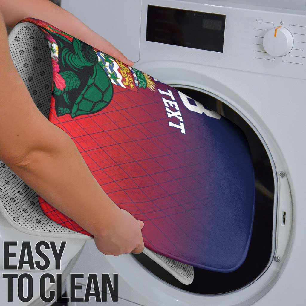 Custom Cayman Islands Bathroom Set Green Turtle Sporty Style - Wonder Print Shop