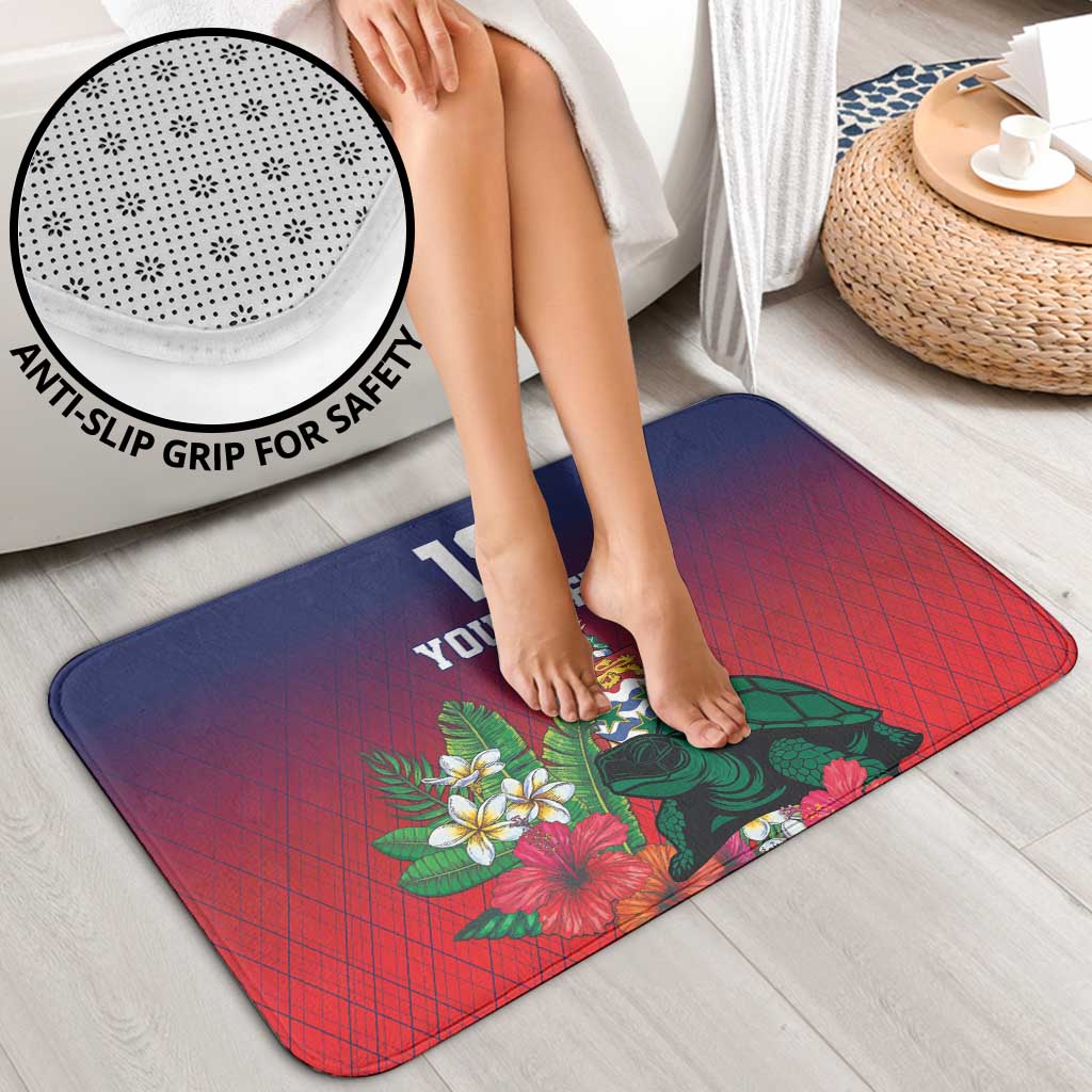 Custom Cayman Islands Bathroom Set Green Turtle Sporty Style - Wonder Print Shop