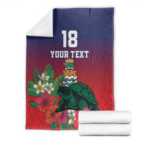 Custom Cayman Islands Blanket Green Turtle Sporty Style - Wonder Print Shop