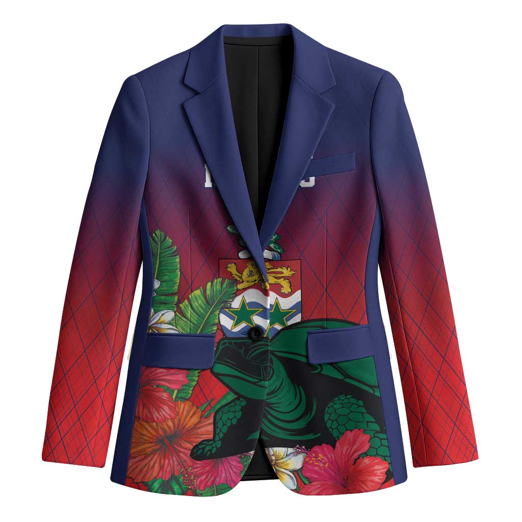 Custom Cayman Islands Blazer Green Turtle Sporty Style - Wonder Print Shop