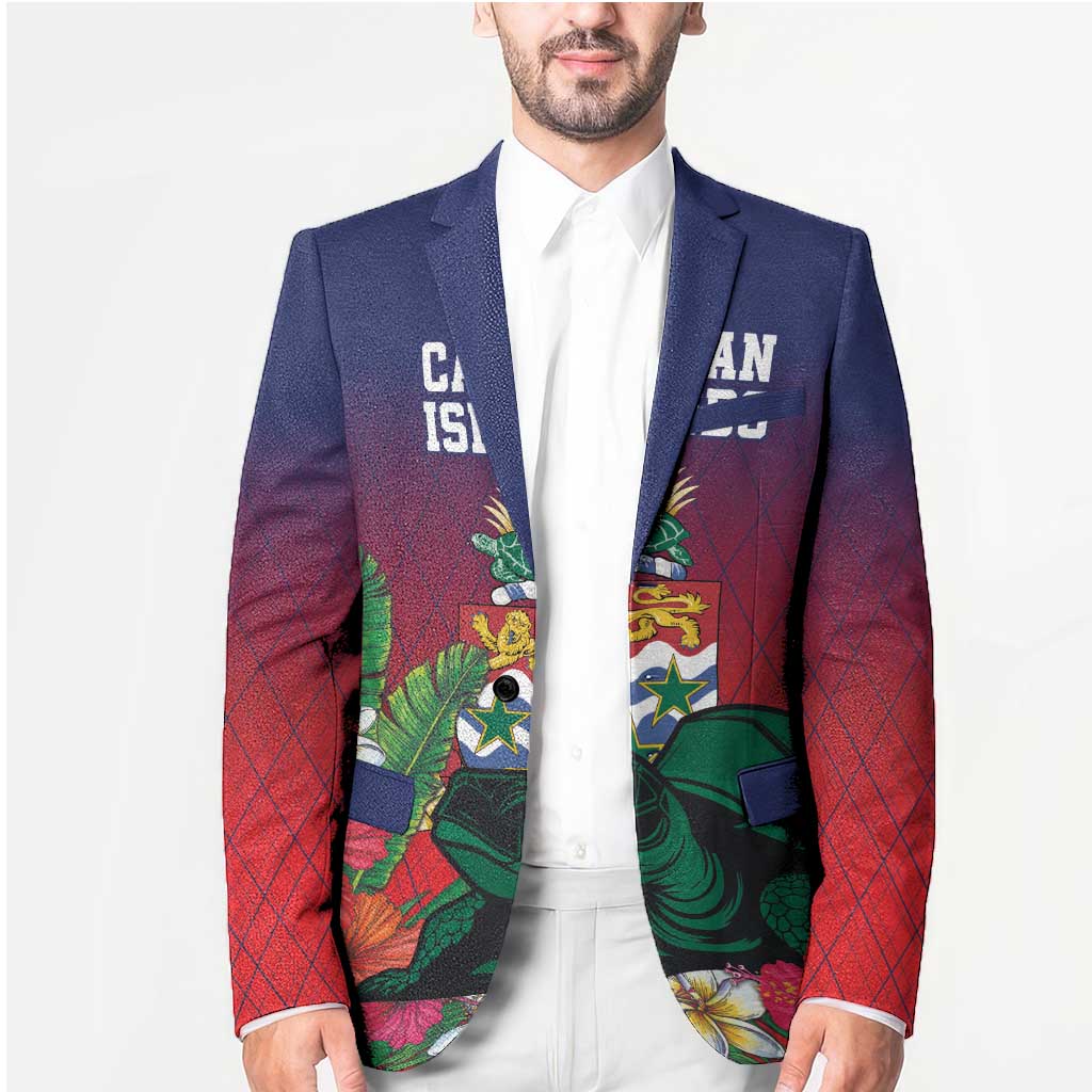 Custom Cayman Islands Blazer Green Turtle Sporty Style - Wonder Print Shop