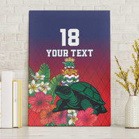 Custom Cayman Islands Canvas Wall Art Green Turtle Sporty Style - Wonder Print Shop