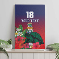 Custom Cayman Islands Canvas Wall Art Green Turtle Sporty Style - Wonder Print Shop