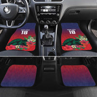 Custom Cayman Islands Car Mats Green Turtle Sporty Style - Wonder Print Shop