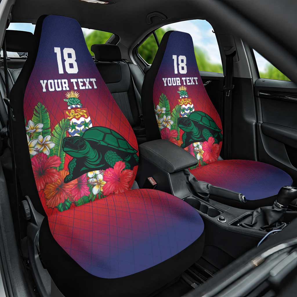 Custom Cayman Islands Car Seat Cover Green Turtle Sporty Style - Wonder Print Shop