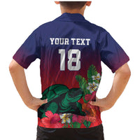 Custom Cayman Islands Family Matching Mermaid Dress and Hawaiian Shirt Green Turtle Sporty Style - Wonder Print Shop