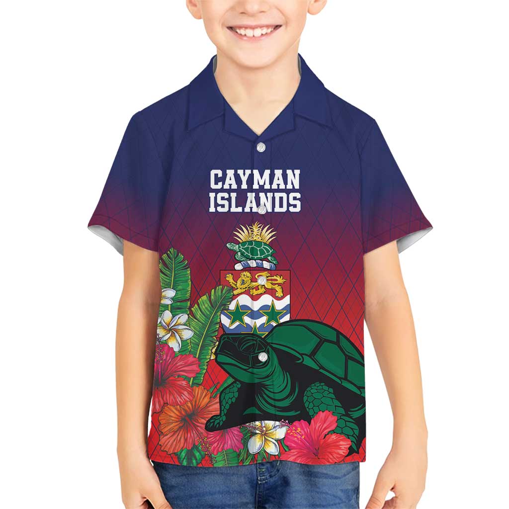 Custom Cayman Islands Family Matching Off Shoulder Maxi Dress and Hawaiian Shirt Green Turtle Sporty Style - Wonder Print Shop