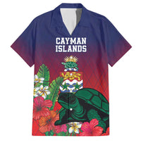 Custom Cayman Islands Family Matching Puletasi and Hawaiian Shirt Green Turtle Sporty Style - Wonder Print Shop