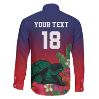 Custom Cayman Islands Family Matching Puletasi and Hawaiian Shirt Green Turtle Sporty Style - Wonder Print Shop