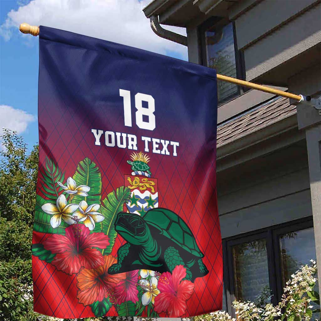 Custom Cayman Islands Garden Flag Green Turtle Sporty Style - Wonder Print Shop