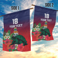 Custom Cayman Islands Garden Flag Green Turtle Sporty Style - Wonder Print Shop