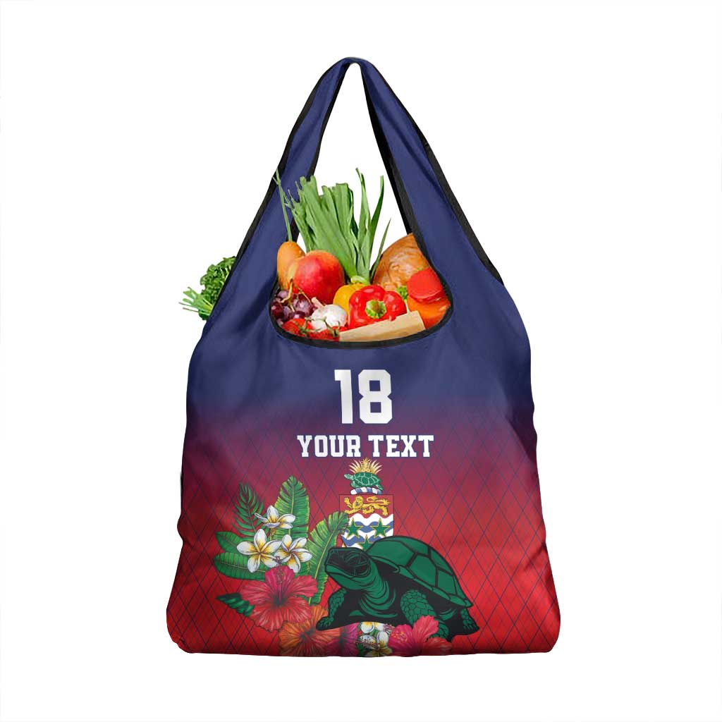 Custom Cayman Islands Grocery Bag Green Turtle Sporty Style - Wonder Print Shop