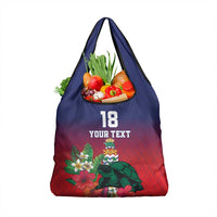 Custom Cayman Islands Grocery Bag Green Turtle Sporty Style - Wonder Print Shop