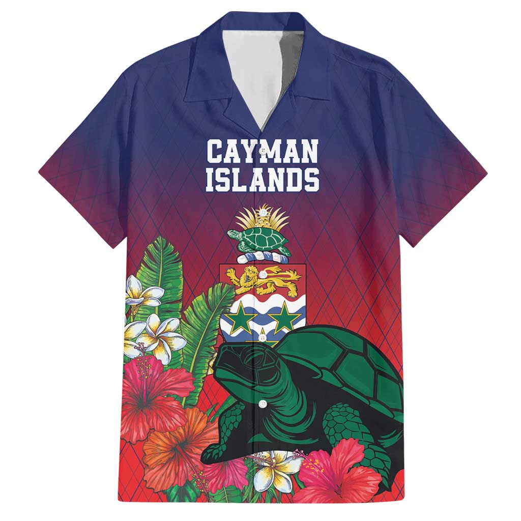 Custom Cayman Islands Hawaiian Shirt Green Turtle Sporty Style - Wonder Print Shop